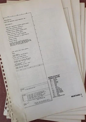 1976 Ford MUSTANG II Foldout Cableado Eléctrico Esquemáticos Originales OEM - Imagen 1 de 3
