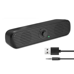 3.5mm Wired Computer Speaker Soundbar Stereo Bass Sound USB For Tablet Laptop - Zdjęcie 1 z 10
