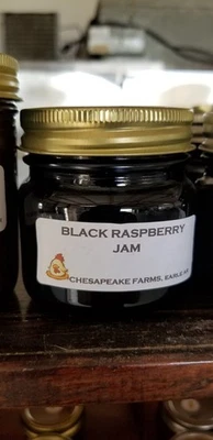 Organic Black Raspberry Jam – 8 oz Jar – Arkansas Grown & Made – Bold Berry Gift - Image 1 of 2