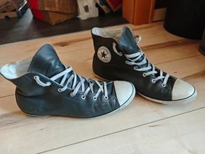 Getragene Converse All Star Chuck Taylor Hi light Leder EU 43 - Bild 1 von 14