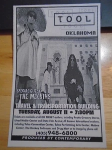 SEHR SELTENES Werkzeug + Melvins KONZERTFLYER POSTER Ænima 1998 Honky puscifer nirvana - Bild 1 von 1