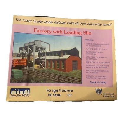 IHC Fábrica Con Silo de Carga Escala HO Modelo Kit #3503 CAJA ABIERTA  Foto 1 de 4