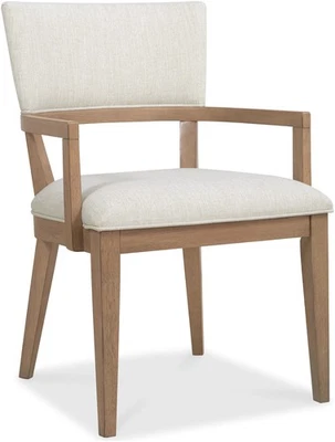 Silla Hooker Furniture 6072-75500 Sonnet 24"W Lino y Poliéster - Roble Blanco / Foto 1 de 4