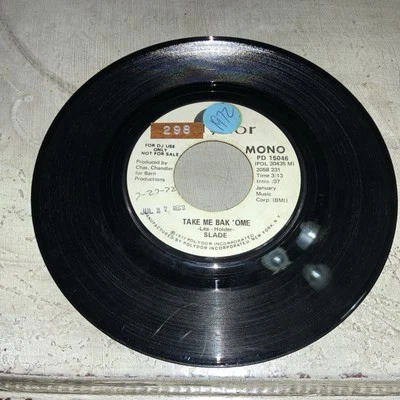 SLADE - Take Me Bak ‘Ome, Polydor Records, 1972 US **PROMO** - Image 1 of 2