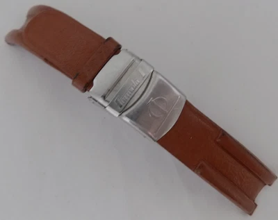 Correa de reloj cronógrafo Baume & Mercier 20 mm bronceado oscuro Fórmula S usada de segunda mano Foto 1 de 4