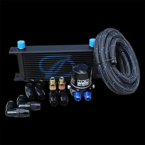 Performance 16 Row Oil Cooler Kit + HKS Filter for Nissan 350Z or 370Z V6 - Picture 1 of 10