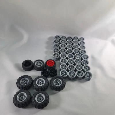 Lote De 6 Neumáticos Lego 56X26 Technic Ruedas Mindstorms Negro + Llantas Foto 1 de 4