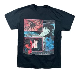 Camiseta de anime azul perfecta para hombre L grande negra gráfica promoción de película rara - Imagen 1 de 6
