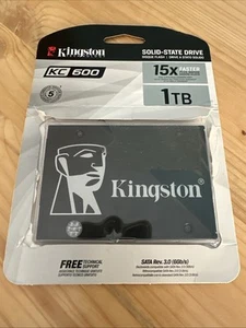 Kingston 2.5" SSD KC600 1TB SATA III 3 SKC600/10024G hard disk laptop - Afbeelding 1 van 2