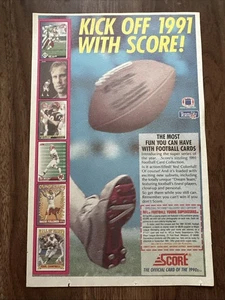 1991 Score NFL Football Trading Cards Kick Of 1991 With Score! - Picture 1 of 2