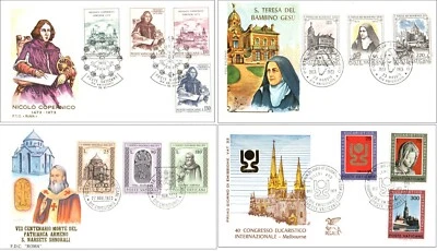 Vatican City 1973 St Theresia of Jesus World Congress Nicolaus Copernicus FDC - Image 1 of 4