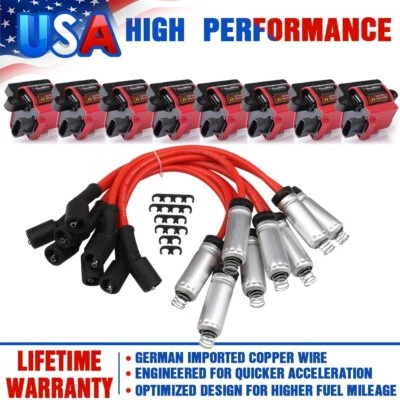 8 paquetes de bobinas de encendido D581 para Chevrolet GMC Silverado 1500 Sierra LS 5,3 L UF271 Foto 1 de 4
