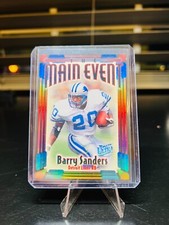 1997 Fleer Ultra Barry Sanders The Main Event Foil 2 Of 10 Detroit Lions 