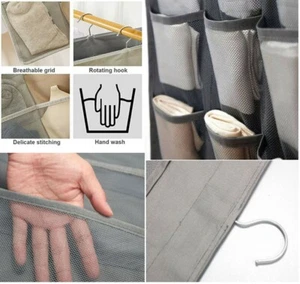 Beidseitige Hängeaufbewahrung für BH Unterwäsche Socken Garderobe Ordnung Aufhänger Organizer - Bild 1 von 13