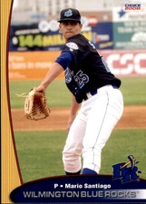 2008 Wilmington Blue Rocks Choice #22 Mario Santiago Salinas Puerto Rico PR Card