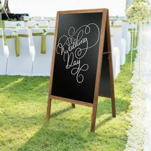 Sidewalk Chalkboard Large Tall Professional Magnetic Surface 2-Sided Sign Menu - Picture 1 of 51