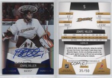 2010-11 Certified Mirror Blue Signatures /50 Jonas Hiller #5 Auto