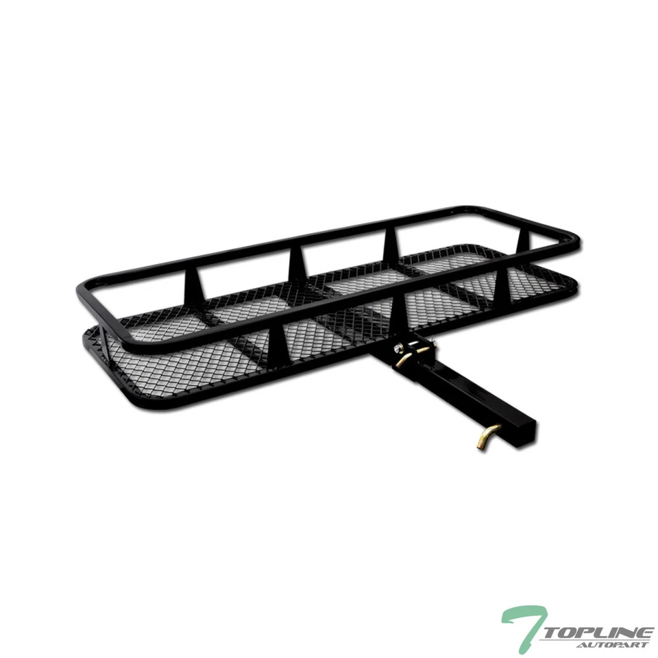 Topline 59" Mesh Foldable Trailer Hitch Cargo Carrier Basket For Subaru - Black Foto 1 de 4