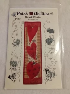 Patch Abilities "Heart Chain" Wall Hanging Quilting Pattern - Picture 1 of 2