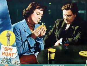 Spy Hunt Lobby Card Marta Toren Walter Slezak 1950 Old Movie Photo