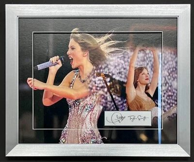 Taylor Swift (Pop Music Superstar) Laser Engraved custom framed display - Image 1 of 3