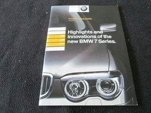 BMW Serie 7 2002 catálogo de concesionario raro 745i 745Li folleto de innovación de EE. UU. E65 E66 - Imagen 1 de 11