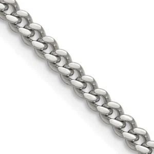 Chisel Stainless Steel Polished 4mm 30 inch Curb Chain SRN226 - Picture 1 of 5