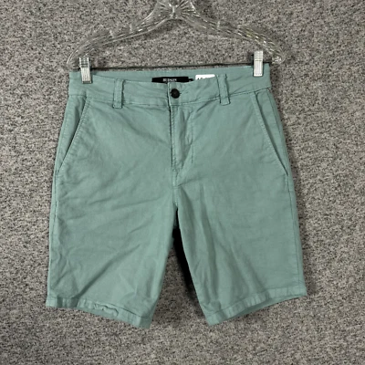 Pantalones cortos chinos Hudson para hombre talla 28 verde mezcla de algodón 8" Foto 1 de 4