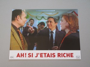 VALERIA BRUNI GERMAN RICHARD BERRY ""AH ! IF I WERE RICH"" LOBBY CARD LB8