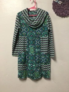 J Khaki Girls Dress Sisze Small Green Blue Pink white geometric pattern 21 - Picture 1 of 5