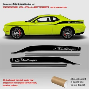 Hennessey Side Stripes Graphic for Dodge Challenger 2011 - 2021 - Picture 1 of 5