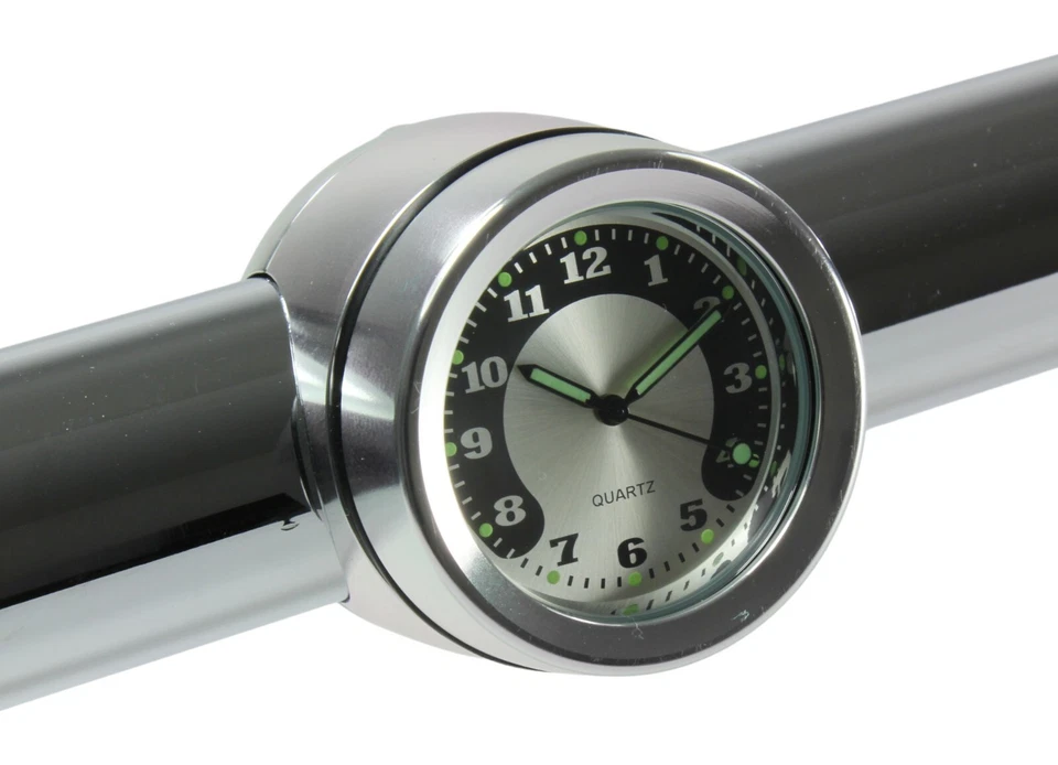 Lenkeruhr Snap II - Motorrad - Lenker 1 Zoll - verchromt - Bild 1 von 4