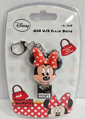 Minni Mouse Portachiavi USB Flash Drive 4GB, Regalo Bambini Ragazzi Ragazza, Nuovo Sigillato - Immagine 1 di 2