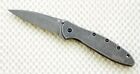 1660CBBW Kershaw Leek Pocket Knife plain composite BW Blade New Blem assisted