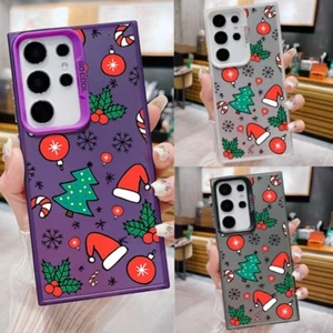 For Samsung S24 S23 Ultra S22 S21 FE A54 A53 Shockproof Christmas Hat Case Cover - Picture 1 of 16