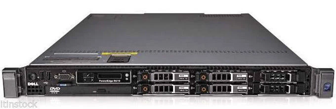 Dell PowerEdge R610 2 x QUAD-CORE E5630 2.53Ghz 48GB Ram 2x 146GB 1U Rack Server - Image 1 of 1