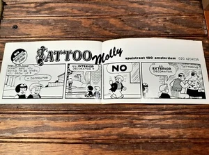 Vintage '95 Amsterdam Souvenir: A 'TATTOO Molly' Bumper Sticker 13' x 3' Unused - Picture 1 of 7