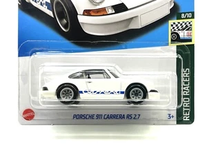 2023 Hot Wheels Porsche 911 Carrera RS 2.7 white SUPER CUSTOM WHEEL SWAP by AEB - Picture 1 of 5