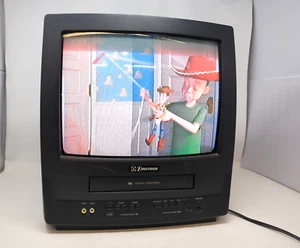 Fully Functioning Emerson EWC1302 13" CRT TV VCR RF Input Retro Gaming No Remote - Picture 1 of 5