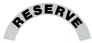 RESERVE - REFLECTIVE FIRE HELMET CRESCENT DECALS - A PAIR - Picture 1 of 1