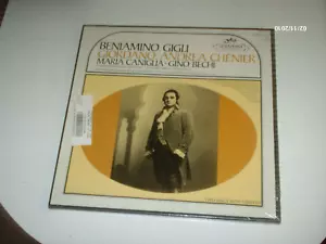 SEALED 2 LP BOX SET Beniamino Gigli Giordano Andrea Chenier Maria Caniglia Bechi - Imagen 1 de 1