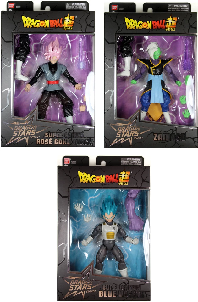 Juego de figuras de acción Dragon Stars serie 4 ~ Rose Goku, Zamasu y SSGSS Blue Vegeta Foto 1 de 1