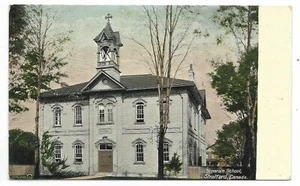 Stratford Ontario ON Postcard Perth County Separate School Street View Unused - Picture 1 of 2