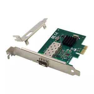 PCIe X1 Fiber Port 1G SFP Network Adapter 1000M SFP Lan card BCM5720 Chipset - Picture 1 of 4