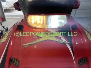 2001 polaris edge x Snowmobile LED Headlight Kit Plug & Play SOLD BY SNOWMOBILER - Picture 1 of 9