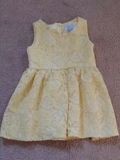 The Children Place Yellow Dress 3T Cotton/Nylon 17.5"L Missing Belt