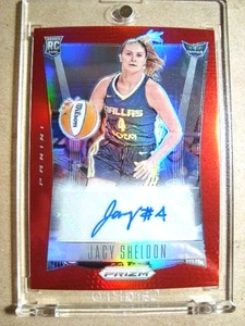 2024 Jacy Sheldon Panini WNBA Prizm Rookie Autograph Throwback Red Prizm RC /99 - Bild 1 von 3