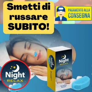 NIGHT RELAX Anti Russamento smettere di russare combattere l'apnea migliorasonno - Foto 1 di 11
