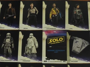 SOLO 'A Star Wars Story' Base Set Of 100 Trading Cards Topps Han Solo, Qi'ra - Picture 1 of 5