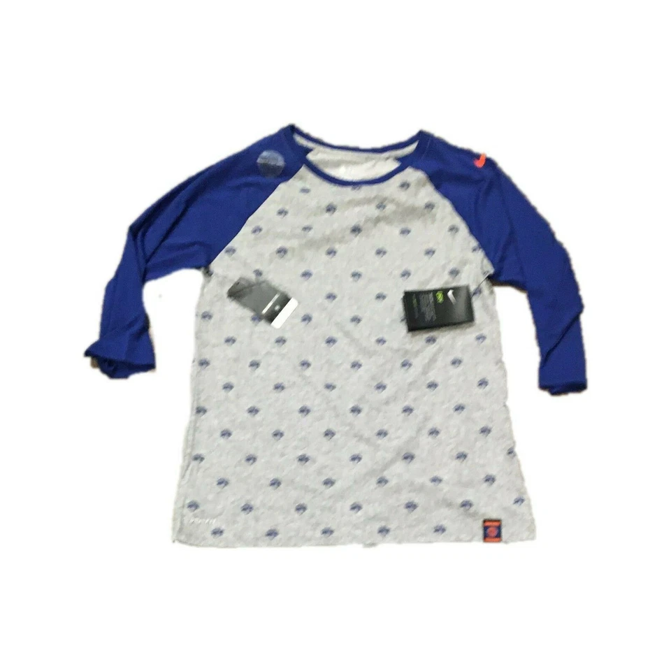 New York Knicks Nike Women's 3/4 Sleeve Raglan Shirt Top Medium M56D